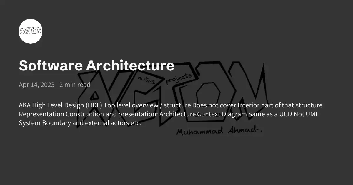 Software Architecture